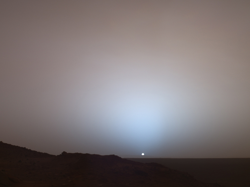 Marsi napnyugta, NASA fotó